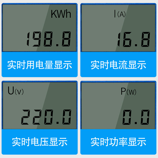 Single Phase Guide Rail Electric Meter Household High Precision Multi