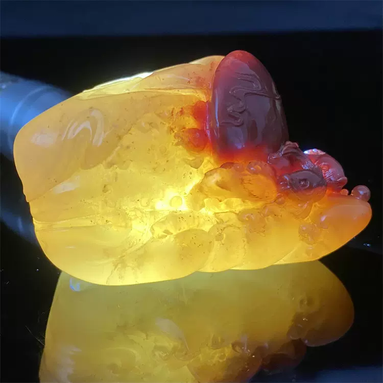 寿山石收藏级寿山石杜陵晶石老坑杜陵石薄意印章田黄石