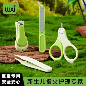 
[Wow Love] Baby Nail Scissor Set for Newborn Special Care Manicure Nail Clippers Multifunctional Baby Supplies