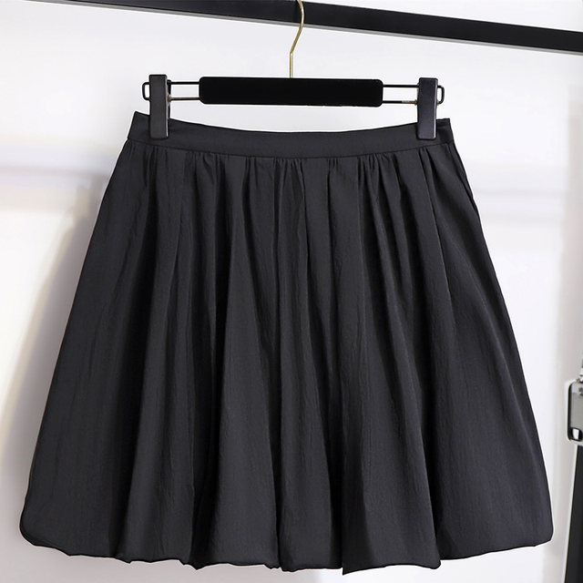 Fashionable Flare Skirt Lantern Skirt Women's 2024 New Irregular Slim Skirt Pleated Skirt Short Skirt