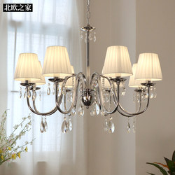 French Light Luxury Crystal Chandelier, Cream Style Retro Living Room and Dining Room Lighting, American Post-Modern Creative Master Bedroom Lamp