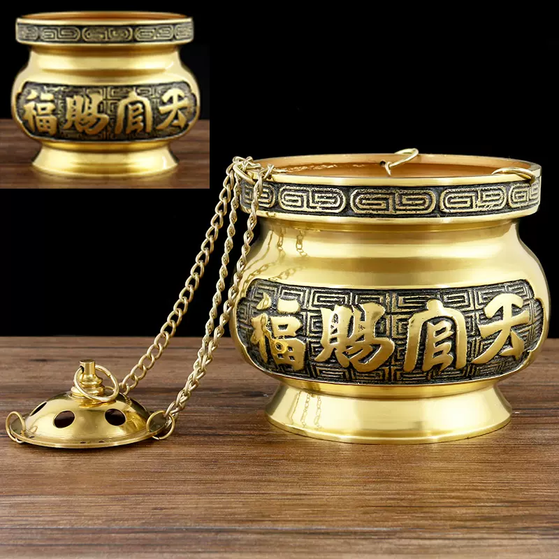 铜香炉纯铜大号特大薰香炉16寸-28寸光身纯铜香炉宣德炉寺庙佛具