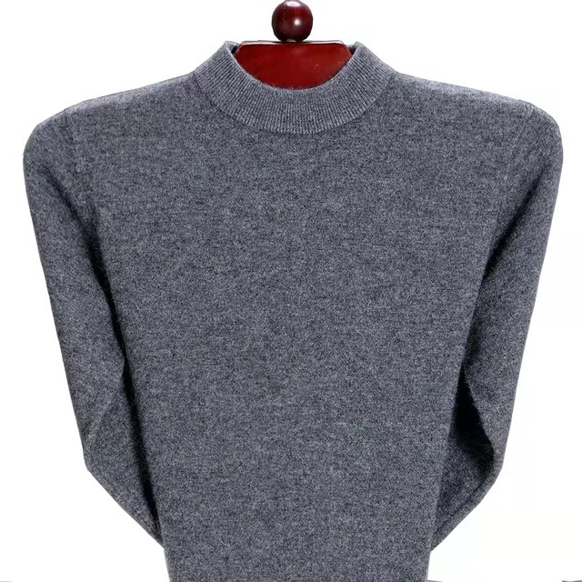 Ordos city-produced 100% pure cashmere sweater men's half turtleneck ...