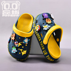 
Boys' hole shoes children's slippers summer Pokémon new baby sandals non-slip soft sole girls' beach shoes