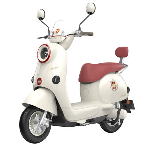 
Yadi electric vehicle chasing light new electric light motorcycle white retro adult mobility scooter electric light motorcycle