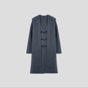 
S5F56012 Winter loose and warm autumn and winter temperament mid-length woolen coat 6012