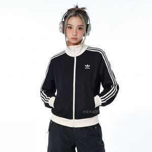 
adidas adidas originals26 spring coat zipper sports long-sleeved jacket women's KD7969
