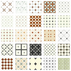 400X400Mm Tiles Antique Tiles Non-Slip Matte Popular Nyonya Kitchen Bathroom Balcony Courtyard Garden