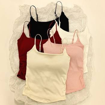 Summer explosion pure desire to bring a chest pad camisole

