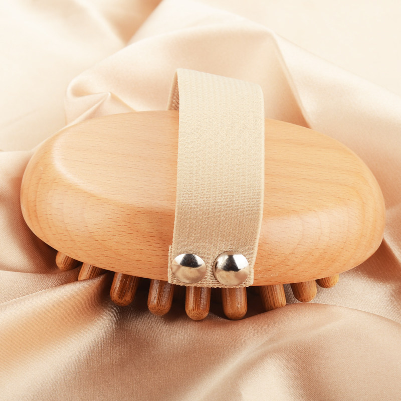 너도밤나무 마사지빗, 머리경락빗, 남녀공용 전신두피스크래퍼, 에어쿠션빗, 드라이브러쉬, 휴대용 -