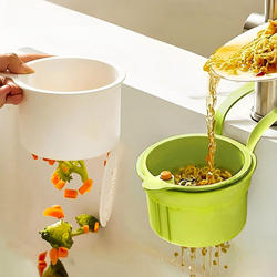 Hanging Kitchen Sink Drain Basket, Hanging Basket for Faucet, Quick Separation of Food Residue, Dry and Wet Separation Filter Basket