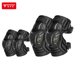 Modo Wolf All-Season Motorcycle Riding Protective Gear, Breathable Motorcycle Racing Anti-Fall Knee Pads and Elbow Pads, Motorcycle Rider Equipment