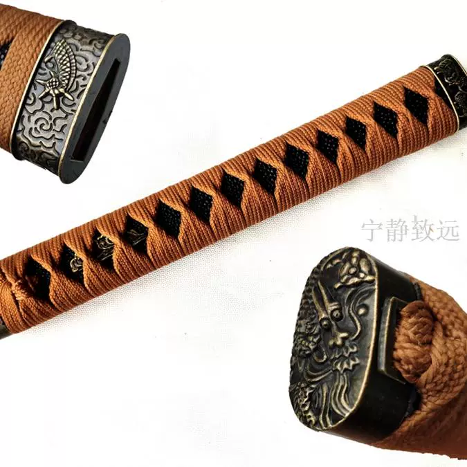 26寸弱反直線紋三色研武士太刀 古兵器 武具 刀装具 日本刀 模造