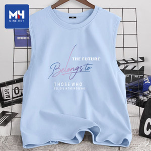 
Tangshi Group MH pure cotton vest men's summer outer wear 2026 new fitness sports waistcoat sleeveless bottoming shirt
