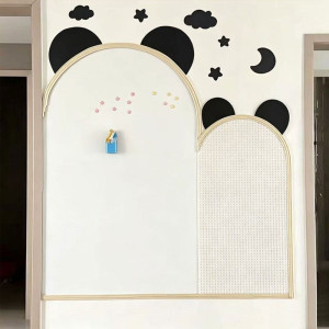 
Building block wall blackboard wall two-in-one home use baby graffiti whiteboard wall DIY large particle educational assembled toy wall