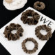 Ball head silk velvet large intestine hair tie for women, high-end, western and fashionable 2025 new style hair rope