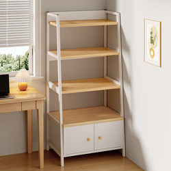 Storage Rack Multi-Layer Storage Shelf Floor-Standing Bookshelf Storage Rack Bedroom Living Room Home Room Display Cabinet Ladder-Shaped Shelf