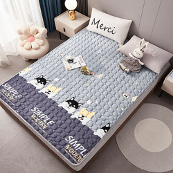 Flannel Mattress, Winter Warm Mattress, Dormitory Single/Double Home Use Tatami Mattress Pad, 1.5m Wide Mattress