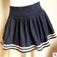 Spring and Autumn Clothing Navy Style Short Skirt Academy Style Casual Sports Simple Skirt Pleated Skirt Large Size Skirt Female Fat MM