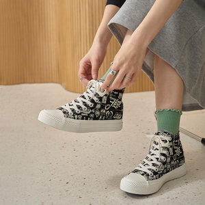 
Canvas women's shoes out of the cabinet genuine spring and autumn new women's single shoes round toe flat casual sneakers small white shoes