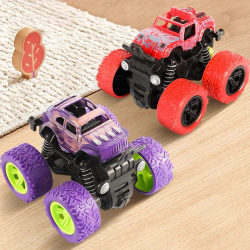 Inertial Four-Wheel Drive Off-Road Vehicle Children's Boy Toy Car Simulation Model Anti-Fall Resistant Baby Pull-Back Car Set