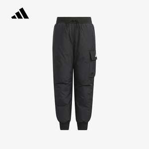 
adidas Adidas boys' workwear style black legged down pants 2025 winter long pants KB5132