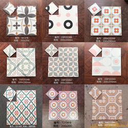 Scandinavian Small Tiles 200 Pink Kitchen Bathroom Tiles Balcony Restaurant Shop Facade Room Non-Slip Small Floor Tiles