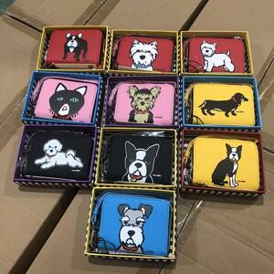 
Foreign trade cartoon card bag student coin purse jewelry ring storage bag animal cute zipper ID bag