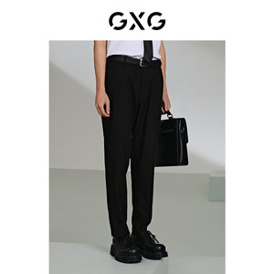 
GXG Men's Black Small Leg Suit Pants Soft and Thin Casual Pants Summer 24 G24X022003