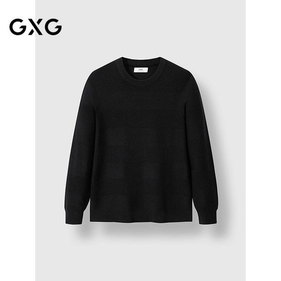 
GXG men's clothing round neck basic warm sweater commuter inner sweater 2024 winter products
