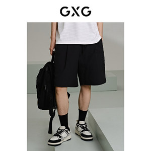 
GXG men's clothing, black light and casual shorts, fashionable sunscreen pants, 24 summer G24X222033