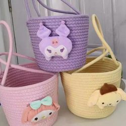Original Multi-Purpose Small Basket, Cotton Rope Storage Basket, Shopping Basket, Picking Basket, Prop Dance Basket, Outdoor Picnic Basket