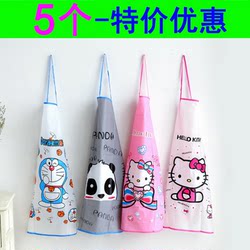 Waterproof Apron, Cute Cartoon Oil-Proof Apron, Simple Kitchen Apron for Adults, Cooking Coveralls for Women