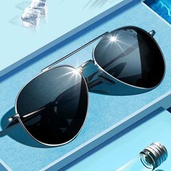 Polarized Sunglasses for Women 2024 New Trendy Men's Driving Sunglasses Internet Celebrity Glasses for Big Faces Slimming Uv Protection