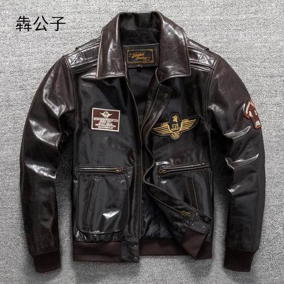 
Ben Gongzi high-end lapel leather jacket first-layer cowhide fashionable casual genuine leather jacket men's winter large size jacket