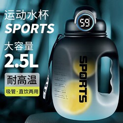 Large Capacity Water Bottle for Men, Fitness Sports Water Jug, High-Temperature Resistant Plastic Water Bottle, Large Capacity Cup, Portable