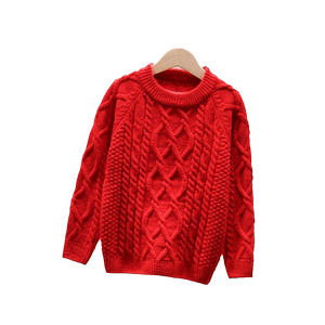 
Plush sweaters for children, girls and boys, fashionable sweaters for babies, autumn and winter thickened fashionable sweaters for the new year