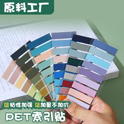 Pet Morandi Color Translucent Sticky Notes, Error Correction Index Stickers, Cute Ins-Style Classification Sticky Notes, Wholesale