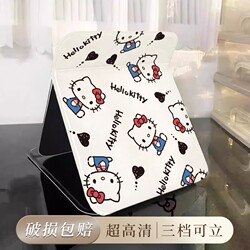 Kitty Desktop Folding Makeup Mirror, Portable Dressing Mirror for Student Dormitory, Ins-Style Handheld Standable Extra-Large Mirror