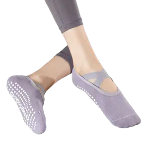 Ready Stock Women Breathable Non-Slip Yoga Gym Socks Toe Five Cotton Socks  Anti-Slip Stocking Wanita 瑜伽健身运动袜女防滑五趾袜
