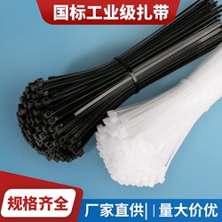 Nylon Plastic Cable Ties, Low-Temperature Resistant Fasteners, Wire Bundles, Black and White