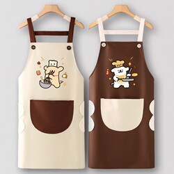 Apron for Kitchen, Home Workwear, Korean-Style Catering Workwear, Summer Waterproof and Oil-Proof, for Adults, Ladies, Chefs