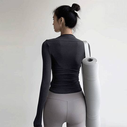 Tuta Sportiva Donna Marvmys - Completo Maniche Lunghe Con Zip, Per Yoga E Fitness - Foto 8