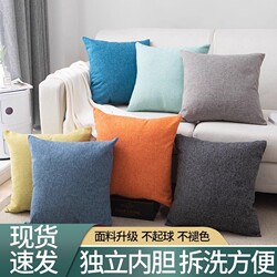 Living Room Sofa Cushion, Light Luxury 2026 New Model, High-End Style Bed Headrest Cushion, Does Not Include Pillow Core, Square Shape