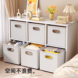 Grid Cabinet Storage Box, Fabric Storage Bin, Grid Storage Basket, Wardrobe Clothing, Miscellaneous Items, Books, Book Storage Box