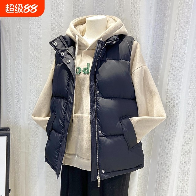 velvet cotton vest for women 2024 autumn and winter new style middle-aged mother's versatile jacket for outer wear vest horse clip