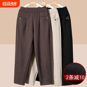 
Middle-aged and elderly mothers in spring and autumn straight-leg grandma's pants casual