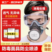 Mặt nạ phòng độc, sơn phun chống bụi, mặt nạ chống độc đặc biệt, mặt nạ bảo hộ mũi lợn, an toàn chống bụi bụi gia dụng