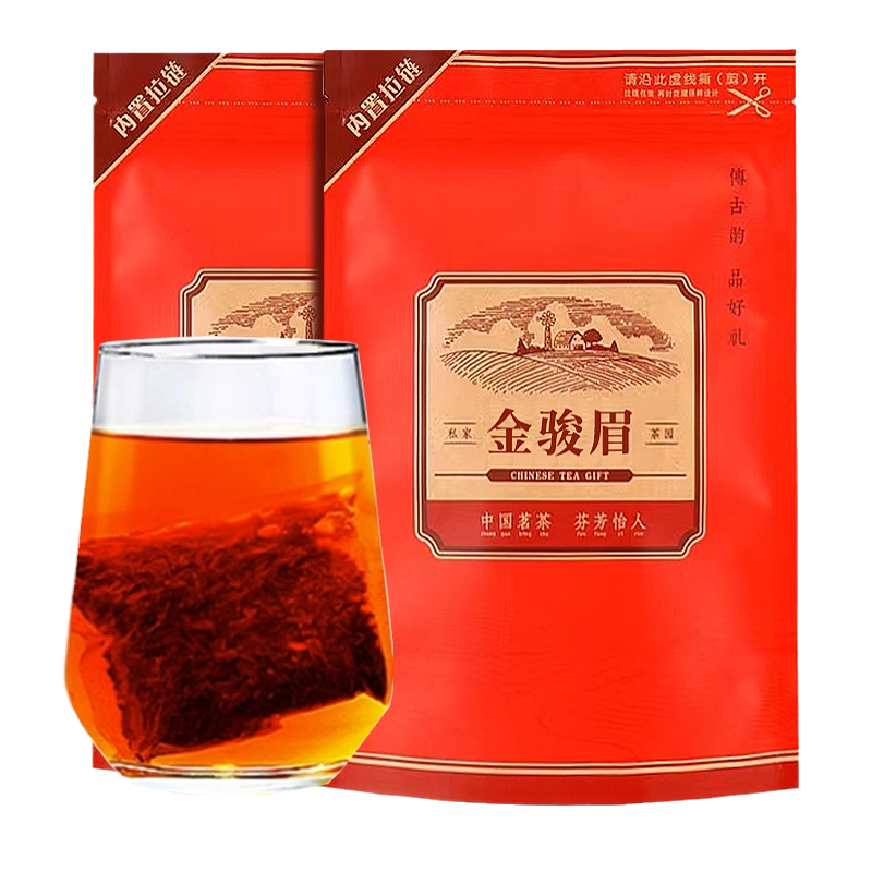 金骏眉红茶红碎茶袋泡茶包2024新茶浓香茶叶袋装蜜香红茶奶茶专用 