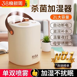【2L Large Mist Output】Smart Humidifier for Home, Small Office Desktop, USB Charging, Silent for Bedroom, Air-Conditioned Room, Hydration and Humidification, Dormitory Student Mini Portable Moisturizing Device